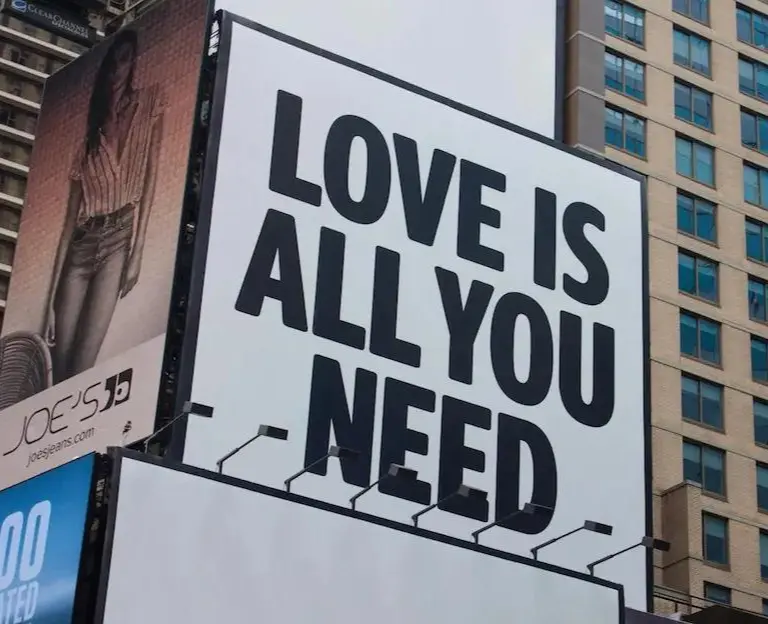 Iconic billboard in the heart of New York, Times Square